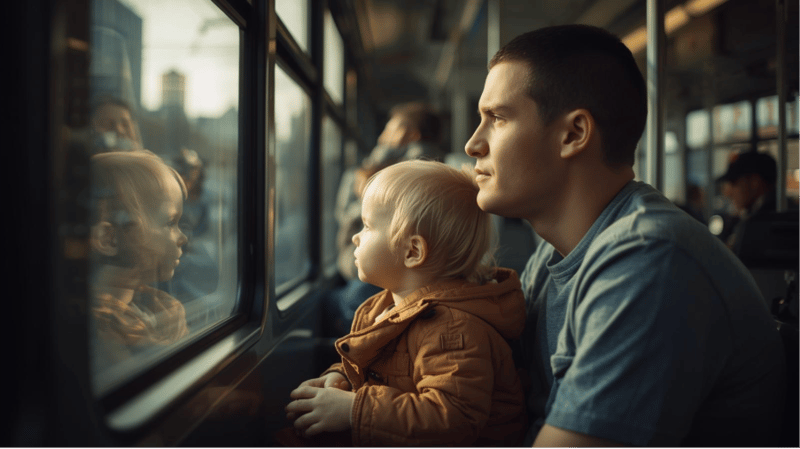 A person and child looking out a window

AI-generated content may be incorrect.