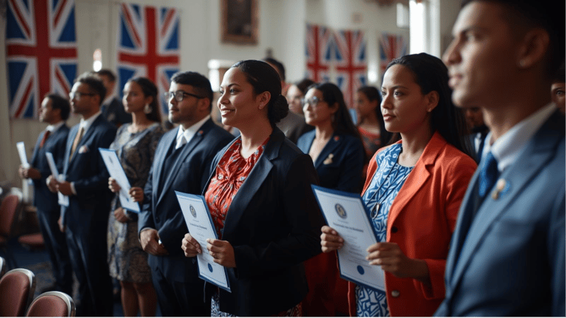 A group of people holding papers
AI-generated content may be incorrect.