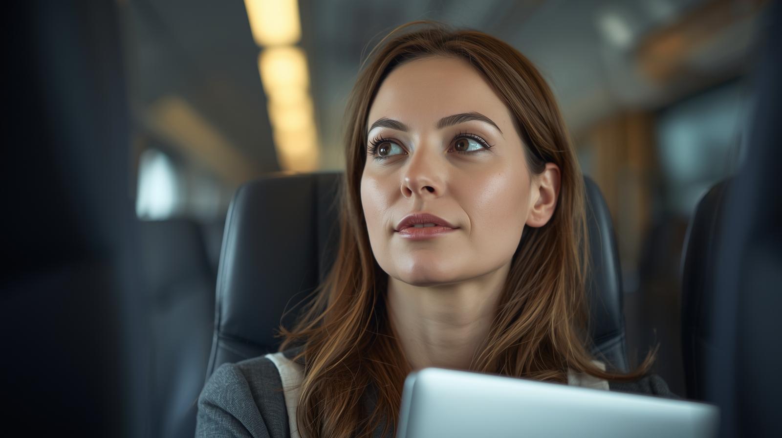 This is an image of an entreneur travelling for business